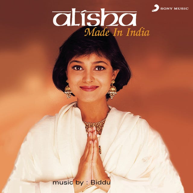 Alisha Chinai’s “Made in India” album’s cover.