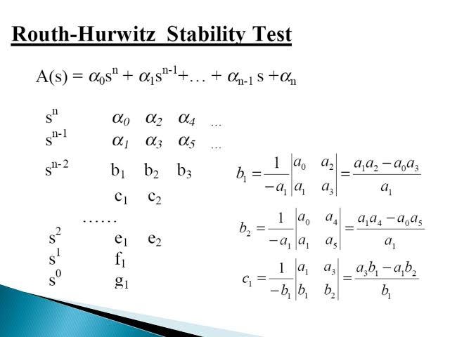 Understanding Routh-Hurwitz Criteria for Stability in Control Systems
