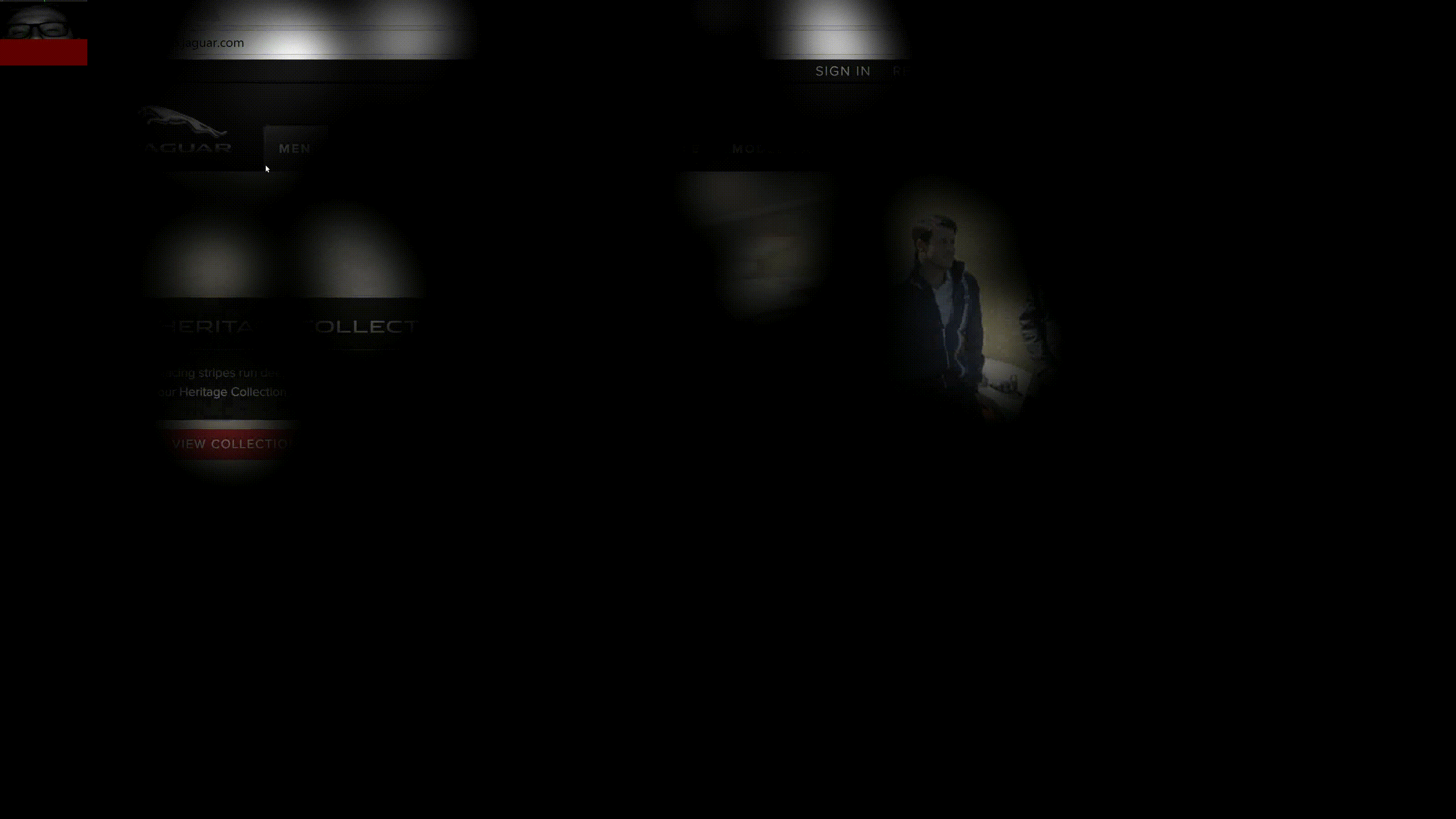 Eye-tracking opacity map, user recording example