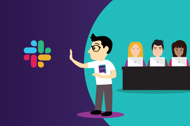A team rejecting Slack enterprise messaging