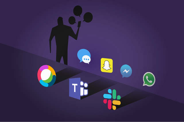 Shadow messaging in enterprise chat caused by multiple chat apps