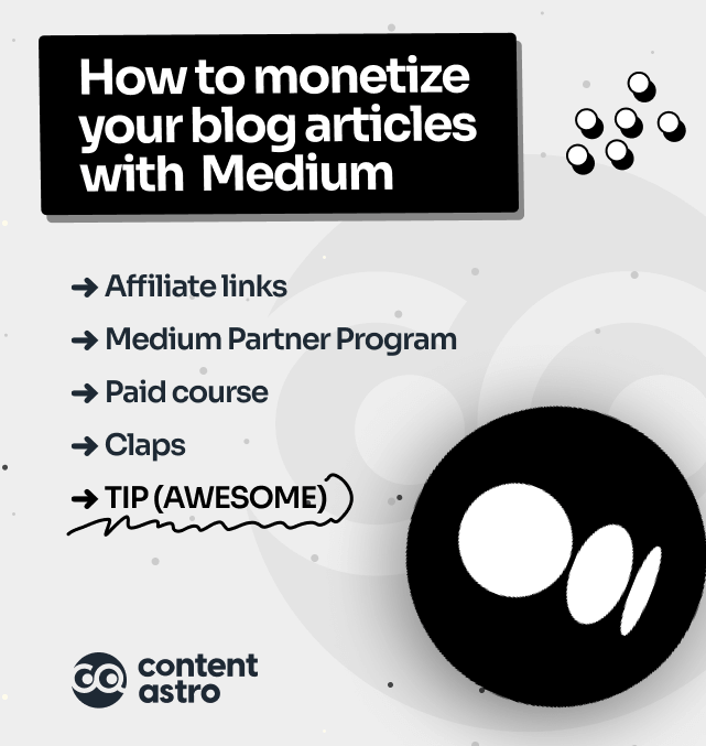 How to monetize your blog articles with Medium