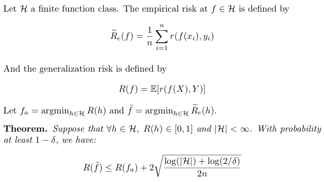 Generalization Bounds theorem