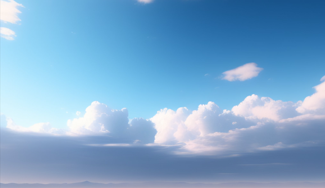 an image generated by the prompt “Large banner blue skies and clouds” with stable diffusion