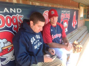 Travis Shaw joined before tonight's game.