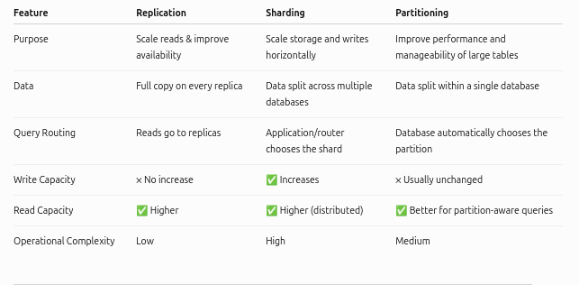 Scaling Databases: Replication, Sharding & Partitioning Explained