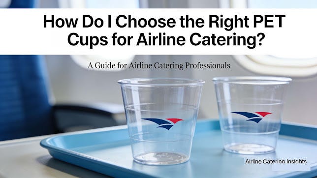 How Do I Choose the Right PET Cups for Airline Catering-
