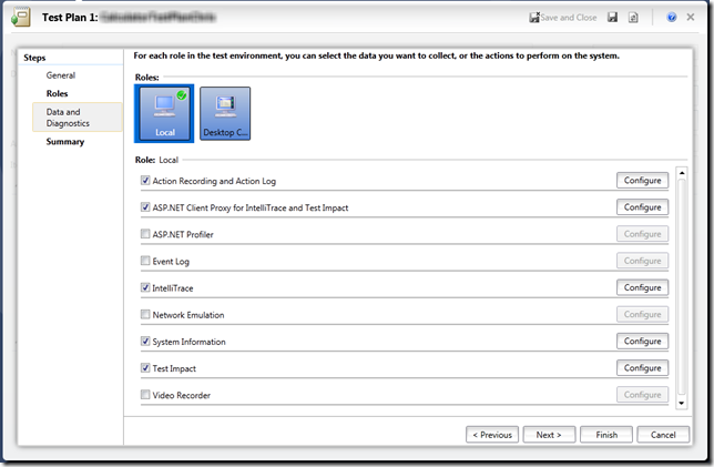 Visual Studio Data Collectors in Microsoft Test and Lab Manager