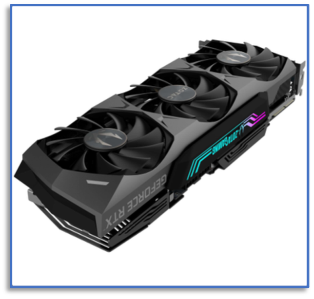 A typical NVIDIA RTX 3090 Graphics Card