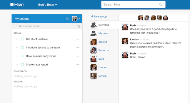 Hive instant messaging example