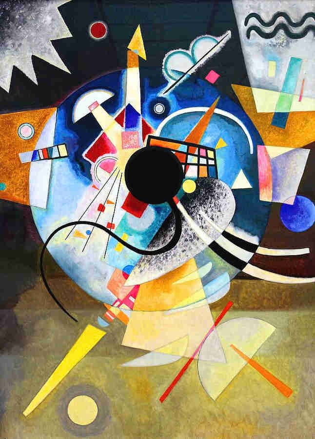 Resim, One Center, Wassily Kandinsky.