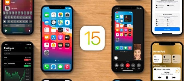 fotos de iphones com a versão 15 do iOS
