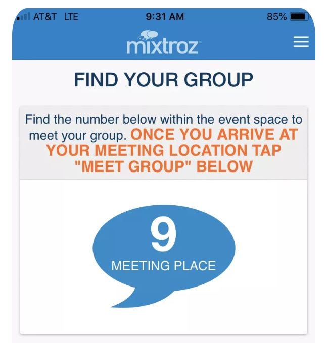 Screenshot of mixtroz app