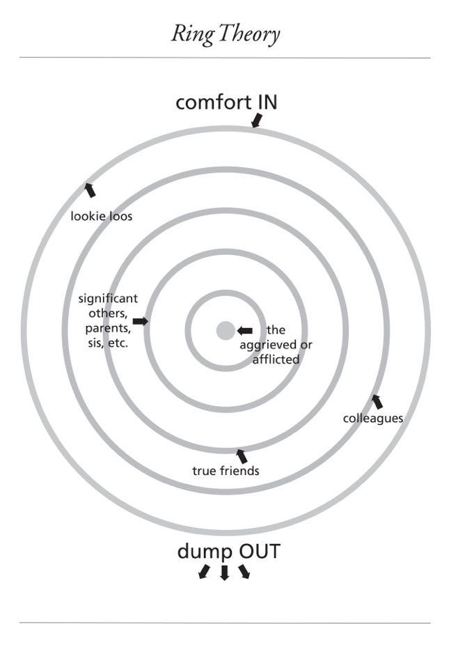 Illustration of concentric circles of care