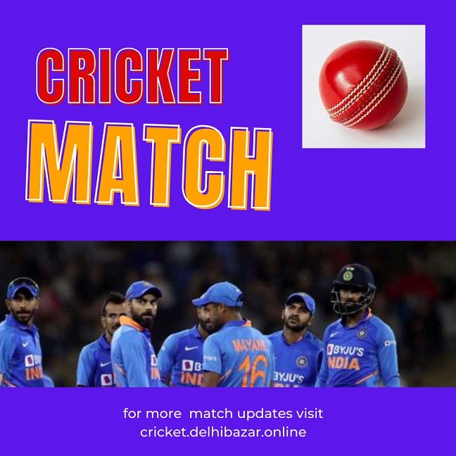 cricket match introduction
