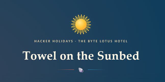 TryHackMe — Towel on the Sunbed Writeup