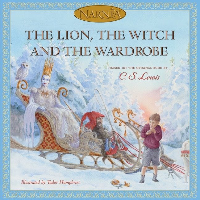 The Lion, the Witch and the Wardrobe by C.S. Lewis, illustrated by Tudor Humphries picture book edition