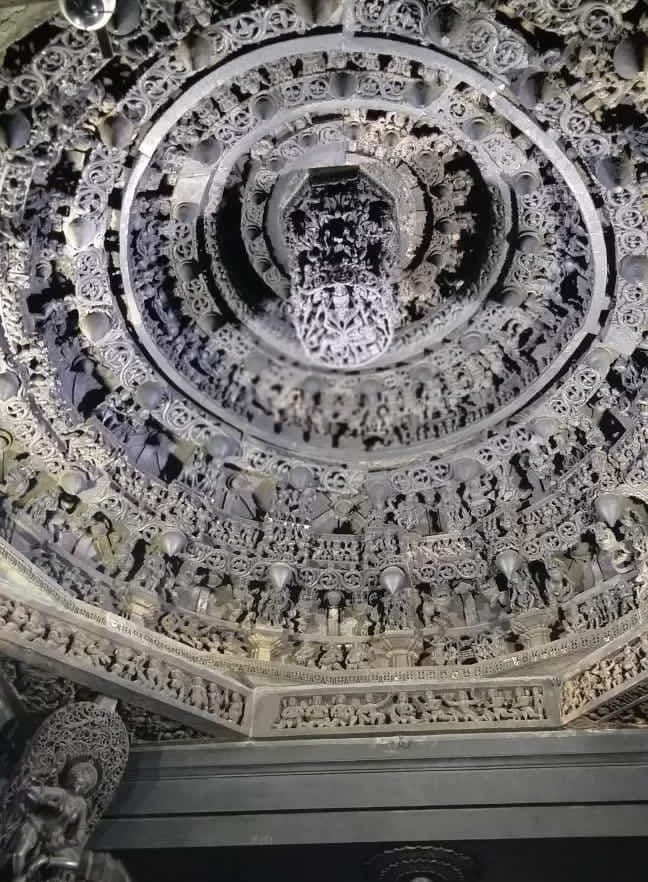 Roof of a temple in Belur and halebidu, Photo by Nandeesh Kumar A S