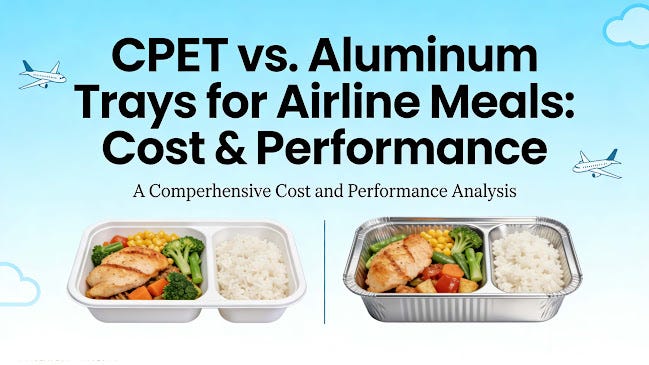 CPET vs. Aluminum Trays for Airline Meals: Cost & Performance