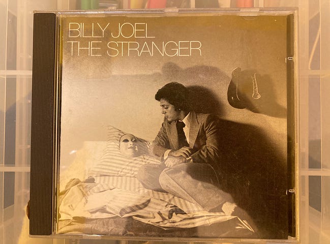 Author’s picture of their copy of the CD The Stranger by Billy Joel