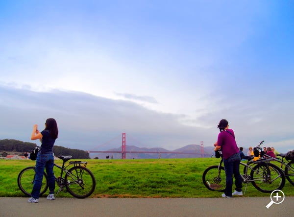 Bike rest to appreciate the sights