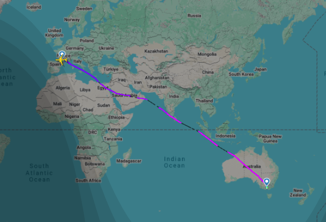 First Qantas A350–1000ULR Completes Non-Stop Flight from Toulouse to M First Qantas A350–1000ULR Completes Non-Stop Flight from Toulouse to M