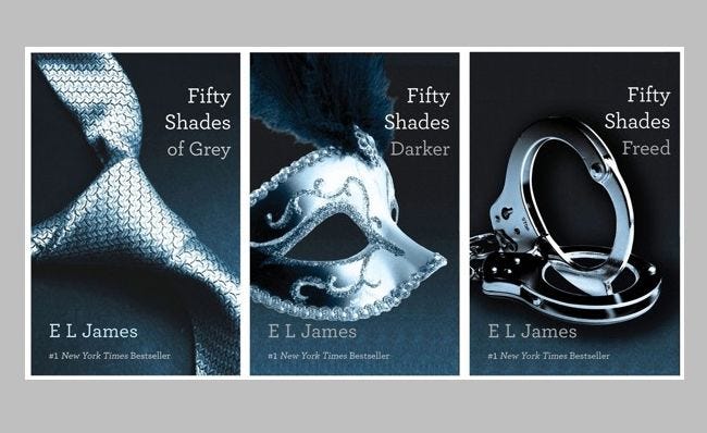 Fifty Shades trilogy (Picture courtesy: Pinterest)