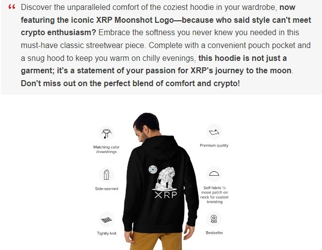 XRP Moonshot Hoodie Limited Edition
