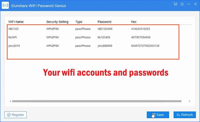 find wifi password with WiFi Password Genius