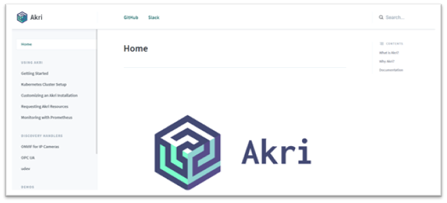 Landing page for Akri’s documentation site.