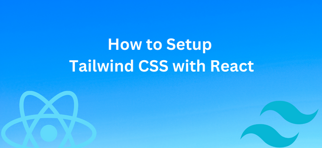 how to setup tailwind CSS with React