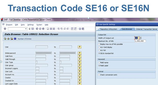 SE16 tcode in SAP: Your Gateway to SAP Table Exploration