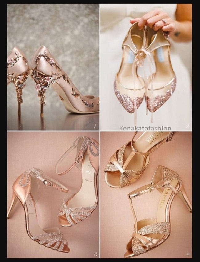 What Shoes to Wear With a Rose Gold Dress | Kenakatafashion