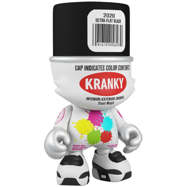 Designer vinyl ‘Ultra-Black SuperKranky’ by Sket One x Superplastic