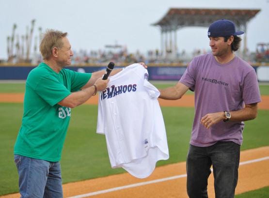 Jesse Winker during his time with the Blue Wahoos