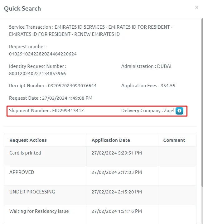 Zajel Courier Tracking