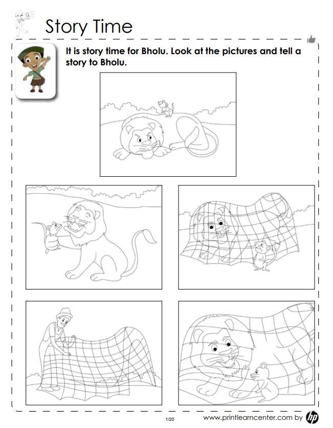 Worksheets for nursery classes