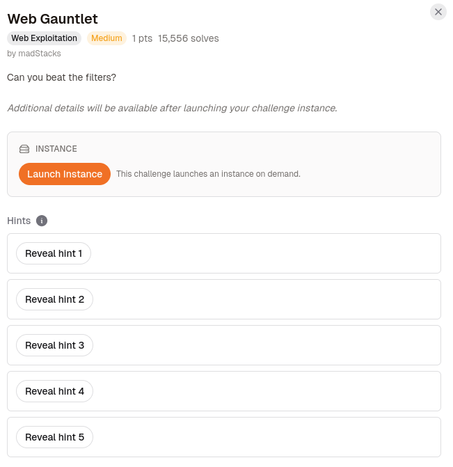 Writeup for CyLab/picoCTF challenge “Web Gauntlet”