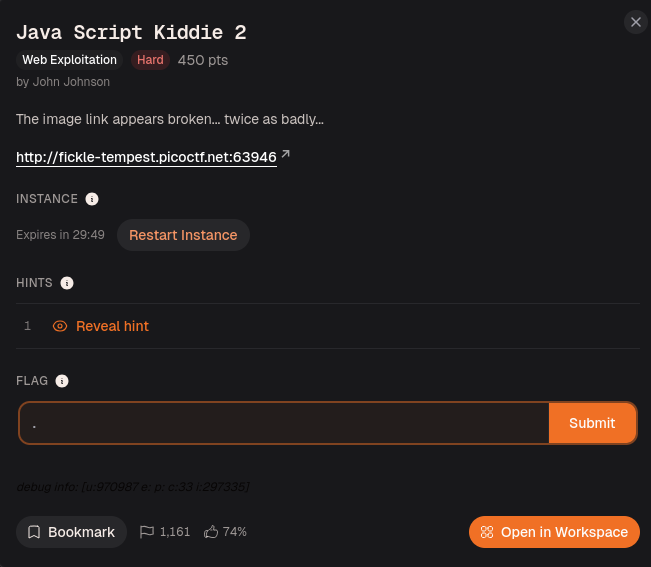 Java Script Kiddie 2 PicoCTF(CyLab)
