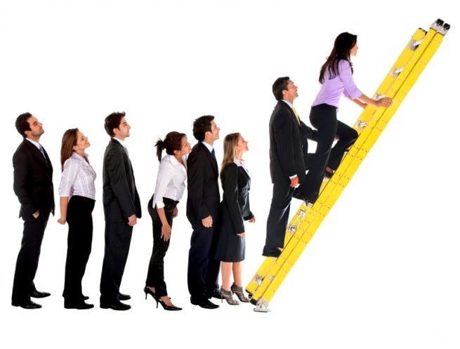 Image result for image of someone climbing a career ladder