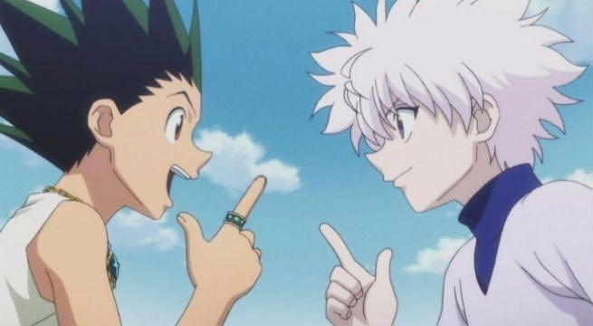 https://comicbook.com/anime/news/hunter-x-hunter-anime-watch-sub-dub-funimation/ Gon and Killua