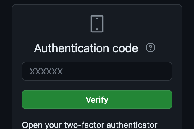 2FA authentication failure on GitHub