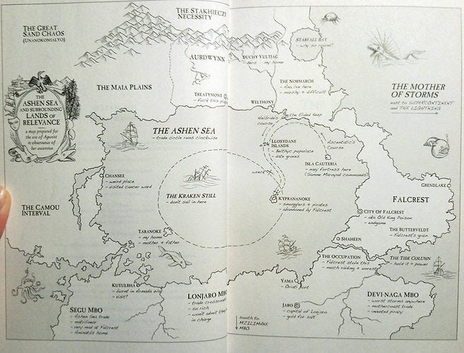 Map from The Tyrant Baru Cormorant