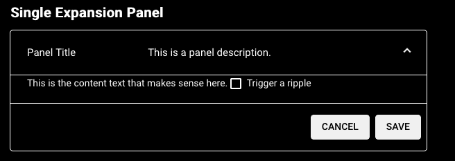 After: Improved Expansion Panel in High Contrast mode.