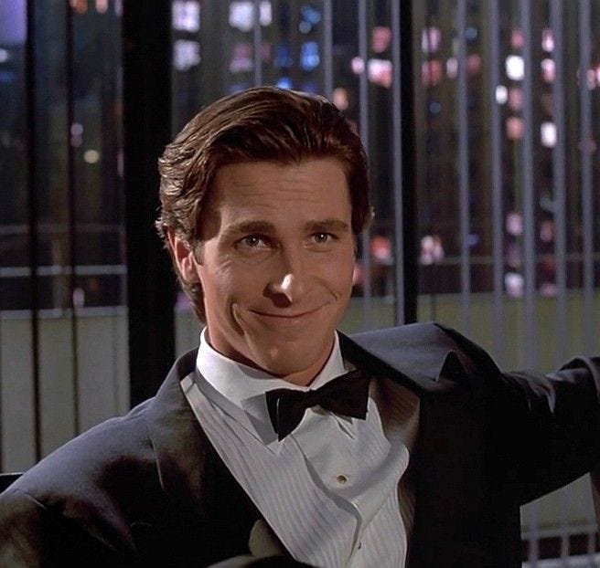 Christian Bale in American Psycho