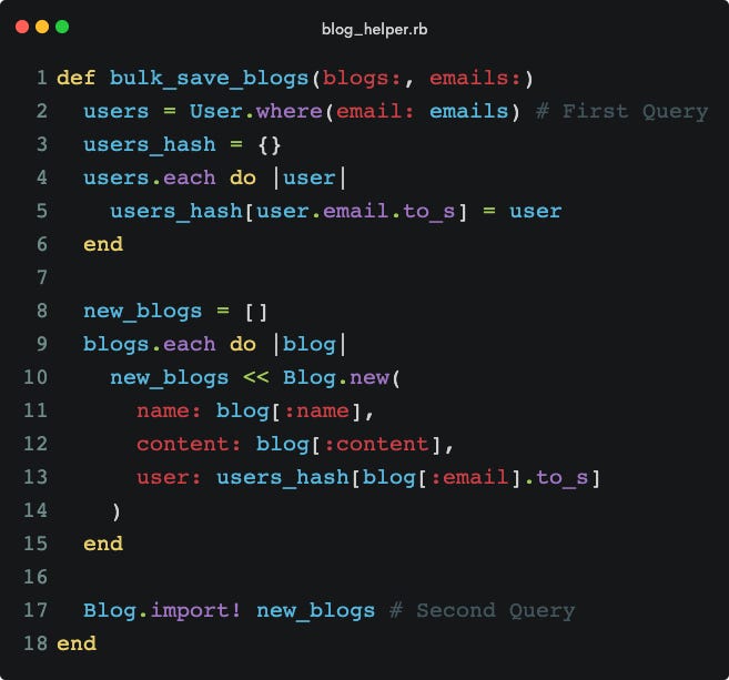 Ruby on Rails Best Practices — N+1 Query Solution