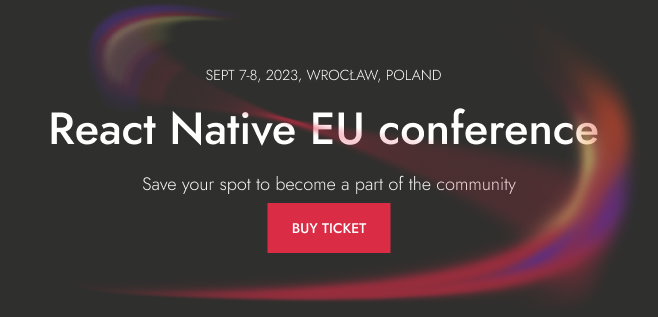 React Native EU conference banner