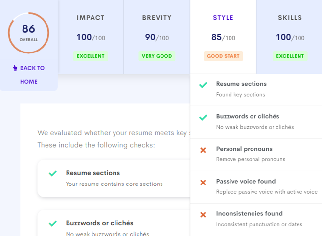 Scoring ATS Resume