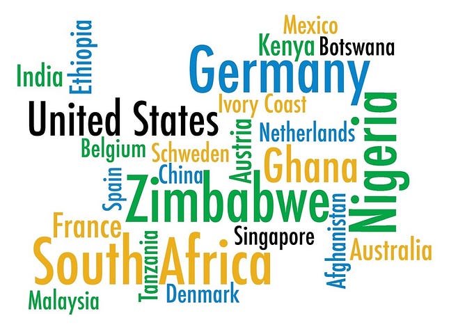 StartupBus Africa Statistics Countries of Origin