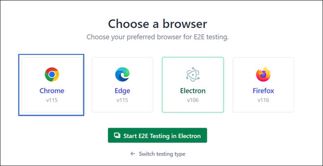 Cypress — Select Browser Window